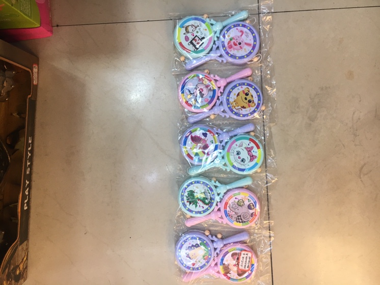 The intellectual development and growth of infants and toddlers aged 0-3 years old, holding rattle toys