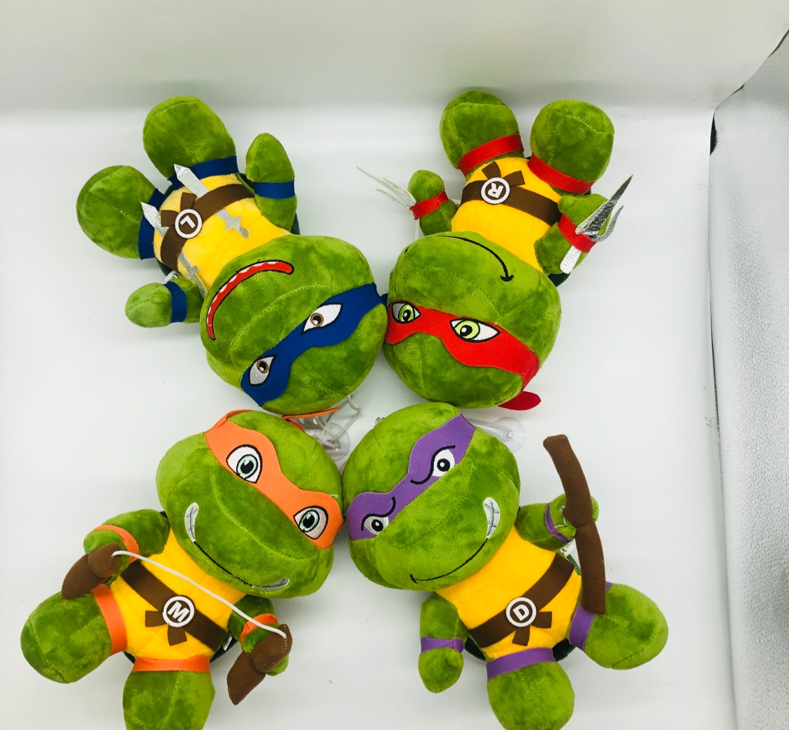 A plush toy of Teenage Mutant Ninja Turtles, 25cm in height and 150g in weight details Picture