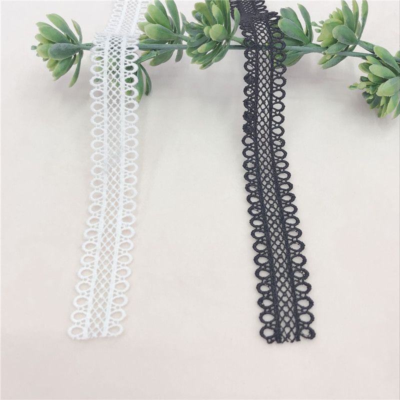 2.5CM刺绣蕾丝镂空水溶花边DIY颈链服装辅料厂家直销