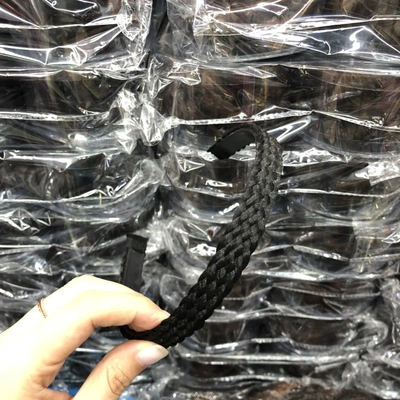 Foreign Trade Black Seven-Strand Wig Braid Exquisite Hand-Made Hair Fastening Band
