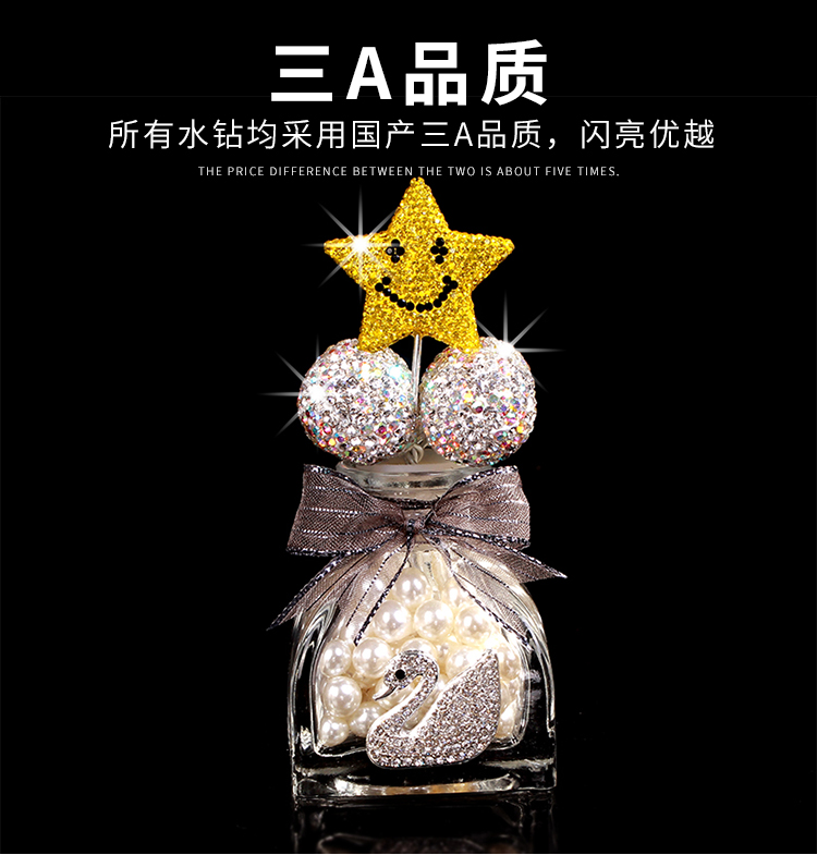 Car decoration perfume bottle with Five-pointed star, Always Smiling series detail image 3