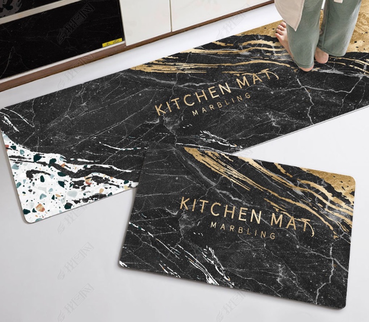 Two-Piece Printed Kitchen Mat Set Item Picture