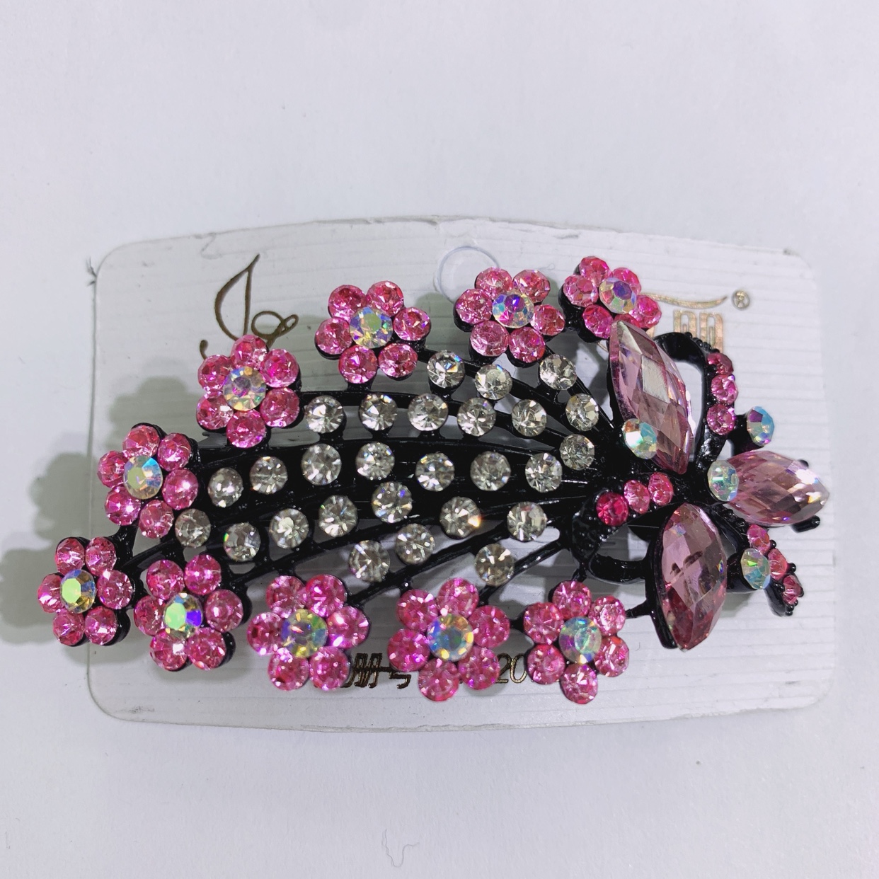Manufacturers direct selling, quality assurance. Small hair clip 6 cm, water drill spring clip fashion versatile hair clip, fashion crystal edge clip.