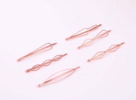 Manufacturer direct sale hairpin wire clip red copper DIY headwear accessories thumbnail