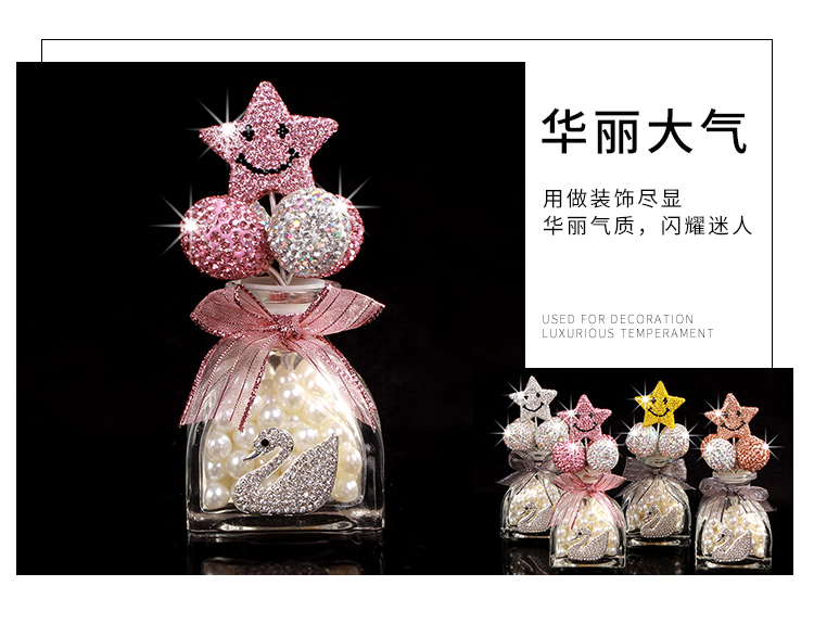 Car decoration perfume bottle with Five-pointed star, Always Smiling series detail image 7