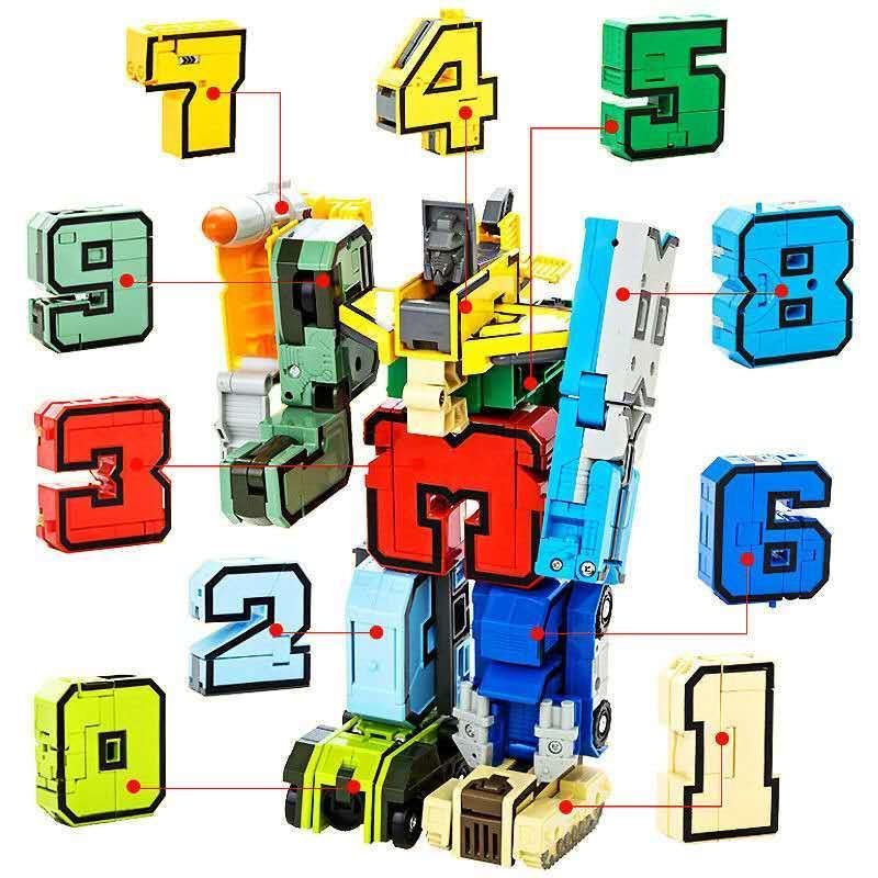 数字变形玩具金刚战队百变合体机器人益智字母恐龙儿童5男孩6岁3详情图1