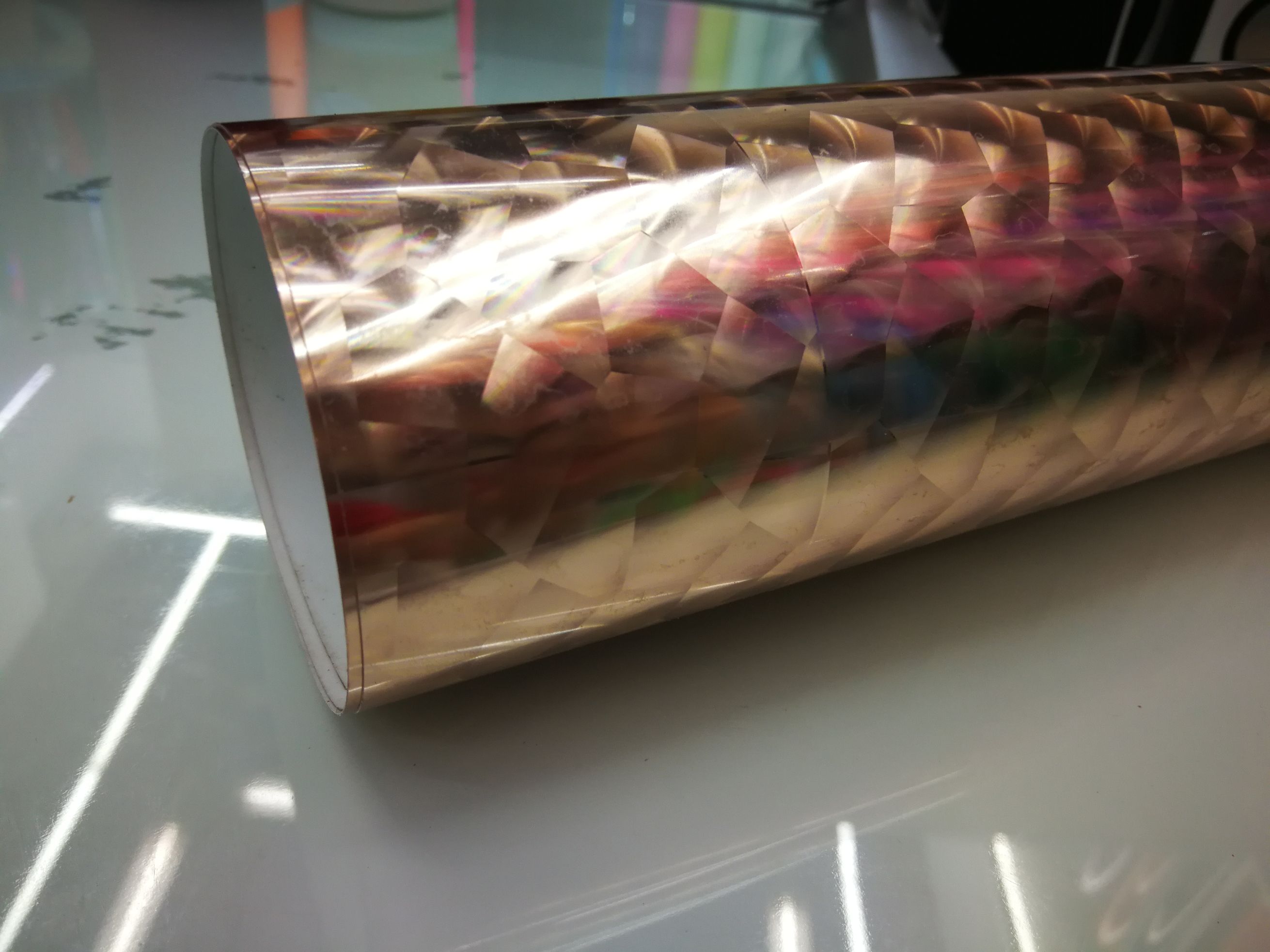 Jali Xin TPU printing film golden polygon heat transfer printing washable environmental protection manufacturer straight hair thumbnail