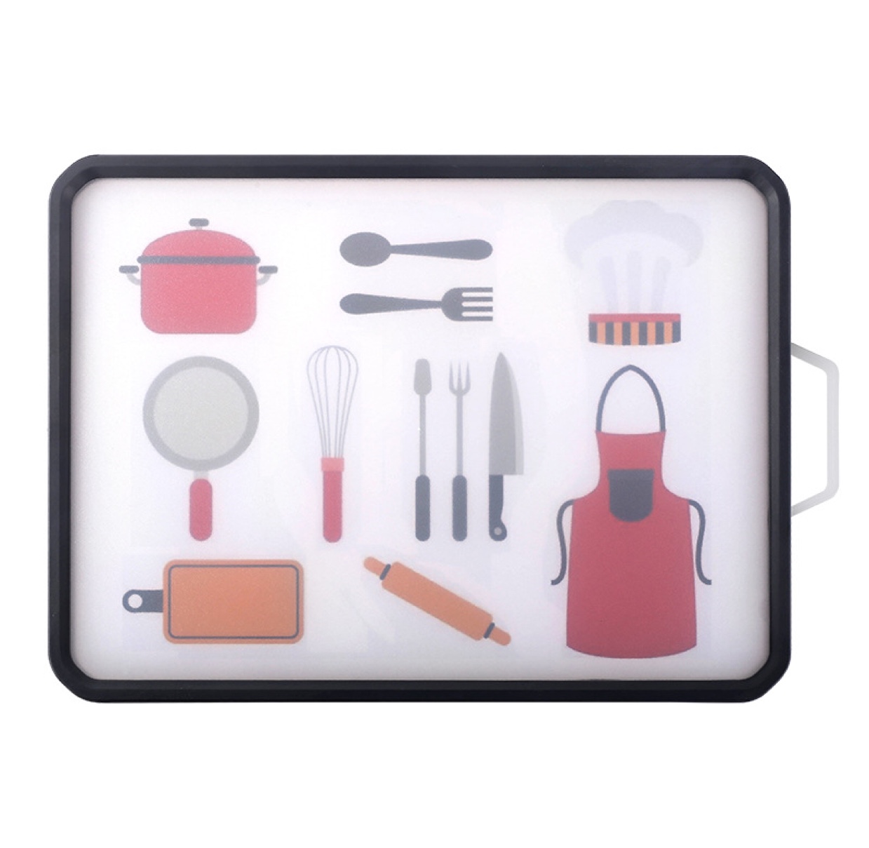 2020 new style 304 stainless steel PP double-sided cartoon pattern cutting board with thickened and heavier color box undefined