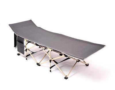 Folding nap bed cross legged bed round tube accompanying bed outdoor folding lounge chair camping bed beach chair reclining bed thumbnail