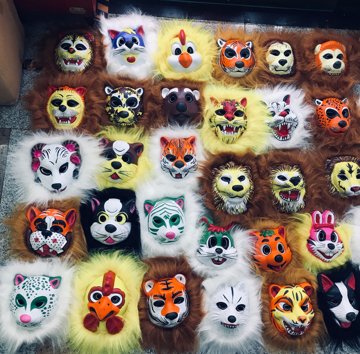 动物加毛面具