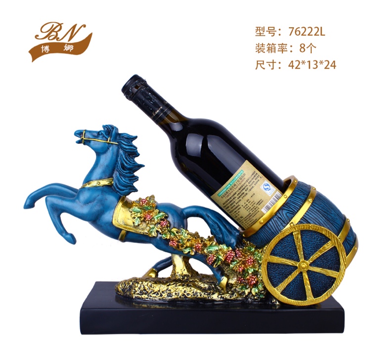 76222 horse wine rack thumbnail