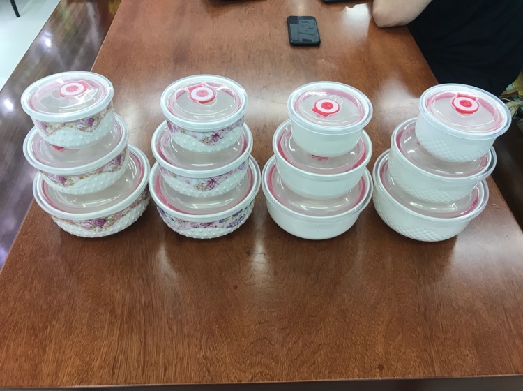 Ceramic Fresh-Keeping Bowl Storage Tank Ceramic Lunch Box Microwave Refrigerator Refrigeration Heating Effect Is Very Good The Whole Delivery Of A 24 Sets Of Minimum 30 Pieces Of Hair details Picture