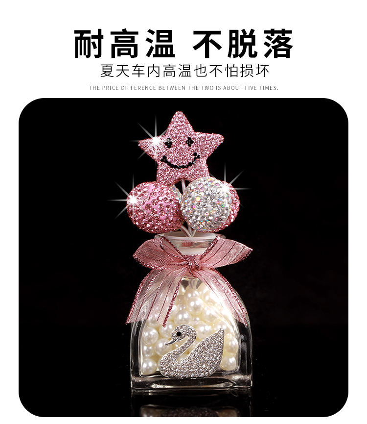 Car decoration perfume bottle with Five-pointed star, Always Smiling series detail image 4