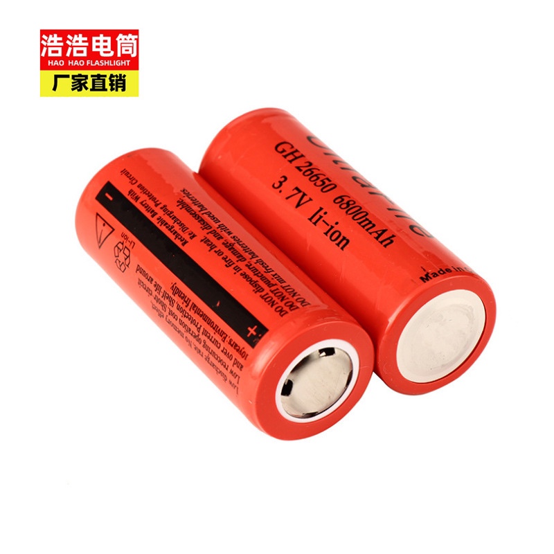 手电筒电池26650电池 6800毫安超长续航 大容量可充电锂电池批发详情图3