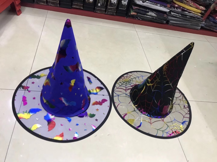 Halloween colored witch hats thumbnail