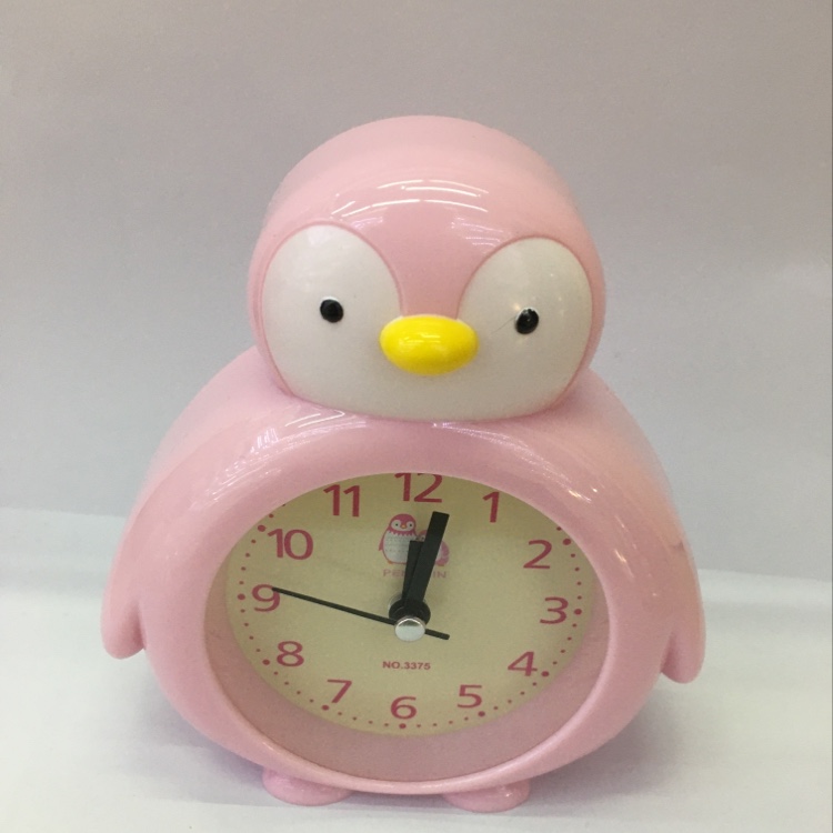 Children's cartoon desktop clock for boys and girls, cute bedroom alarm clock, bedside alarm clock details Picture