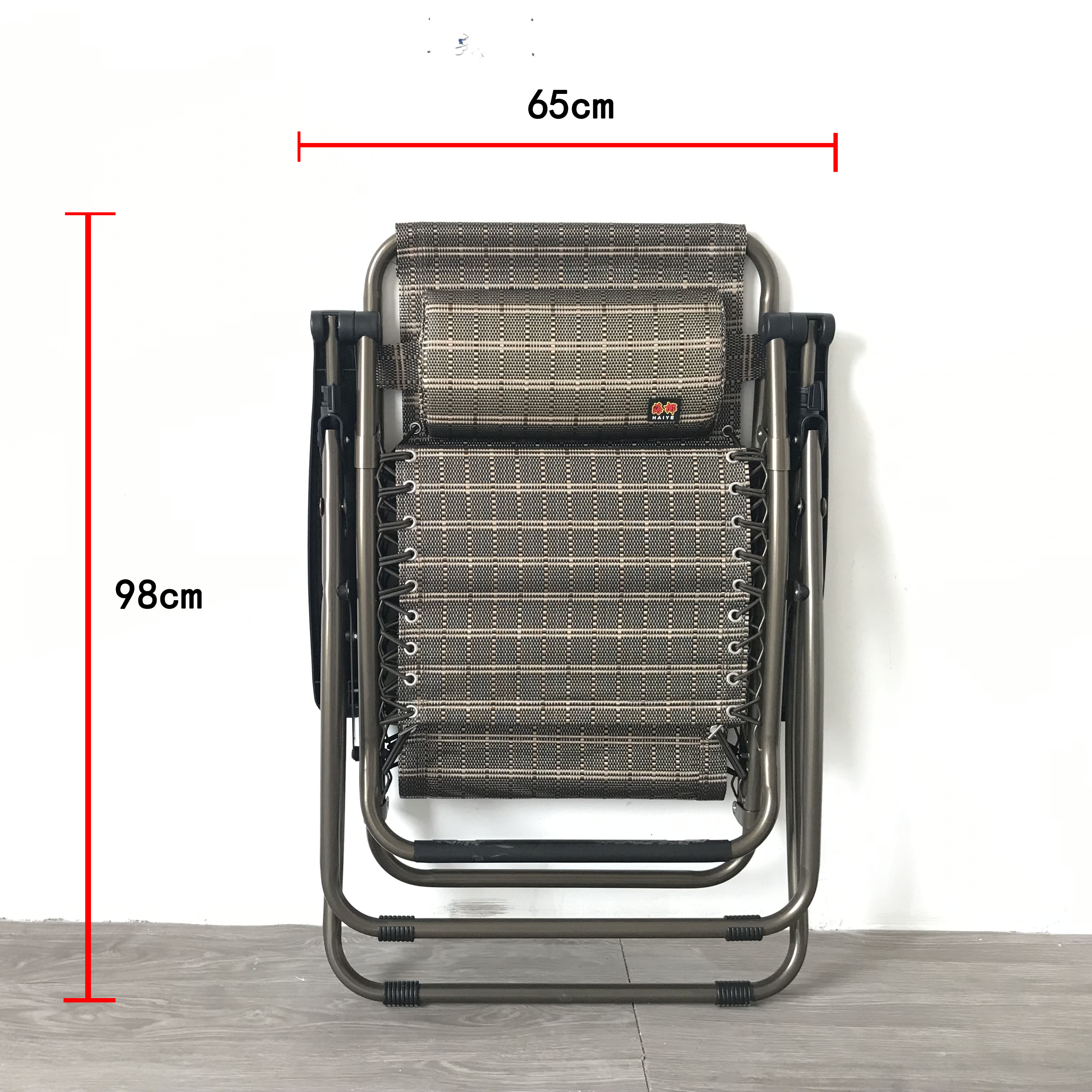 Lounge chair, round tube folding chair, lounge chair, nap bed, midday rest chair, balcony cooling chair, luxury lounge chair, beach chair detail image 6