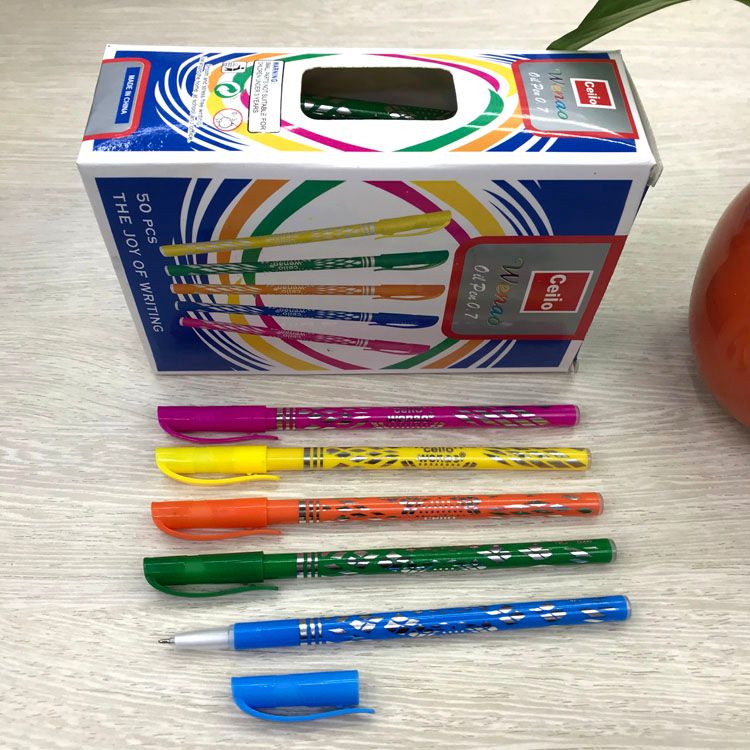 Simple ballpoint pen WENAO non-cello.07 Printed ballpoint pen medium oil pen