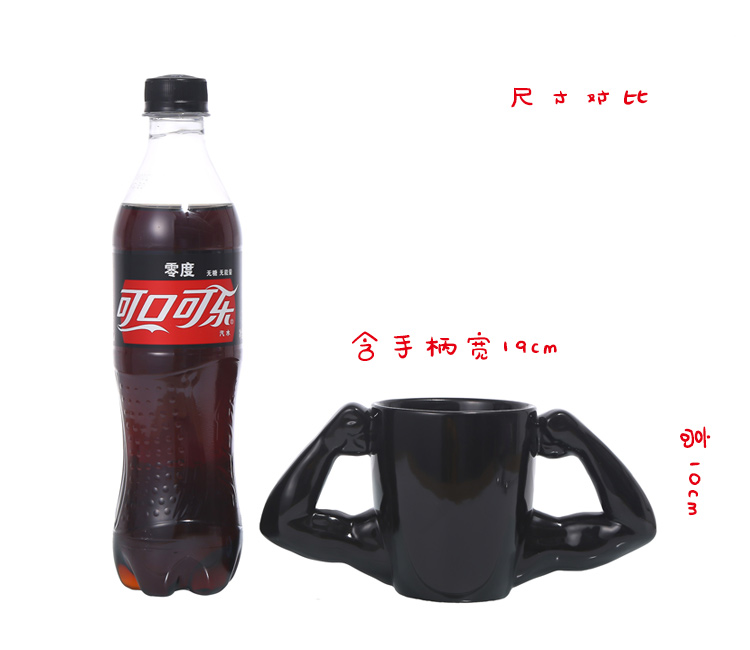 浩克杯 猛男马克杯 肌肉男水杯 创意双臂肌肉杯 肌肉杯 双肌杯详情图5