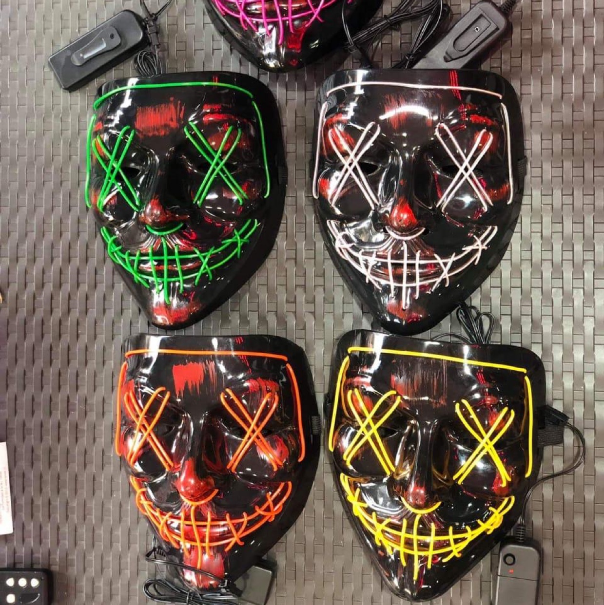 Cold light mask, glowing mask