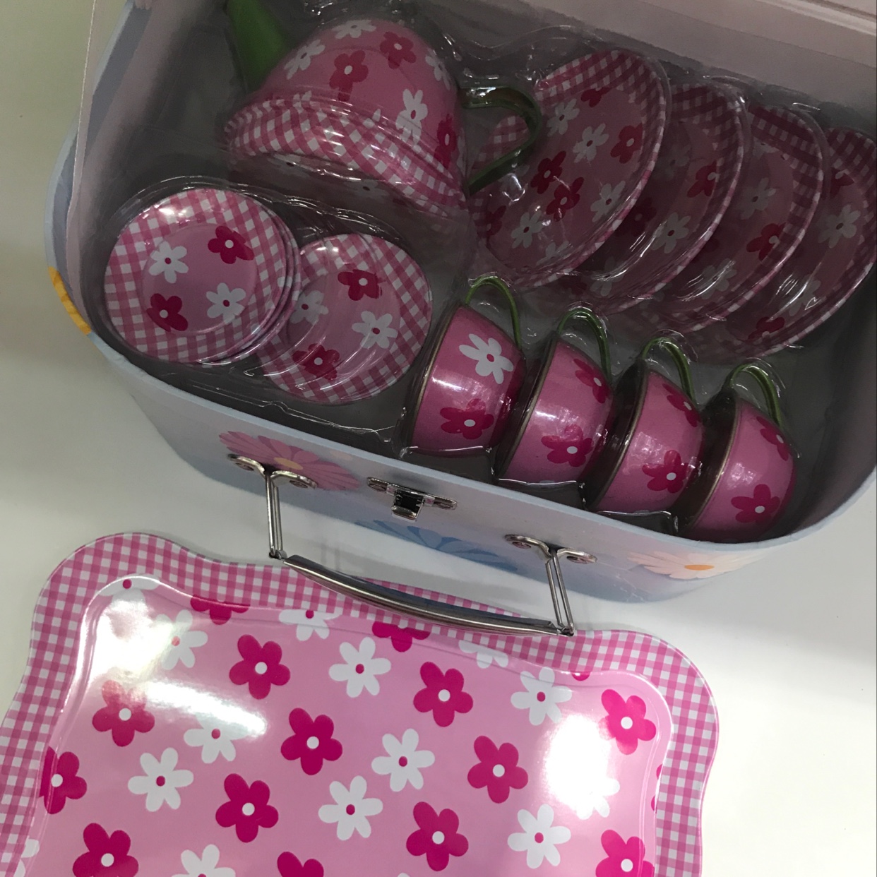 礼盒包装过家家茶具套装 印花马口铁茶具产品图