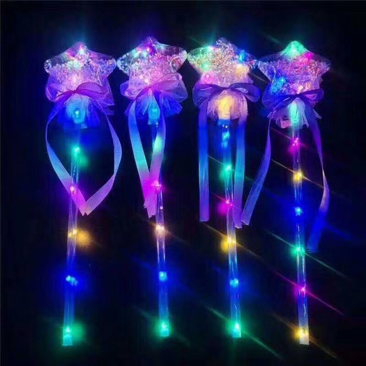 Yiwu Hongyan toys wholesale children light five star stick children small gifts gift school night market attractions hot sales thumbnail