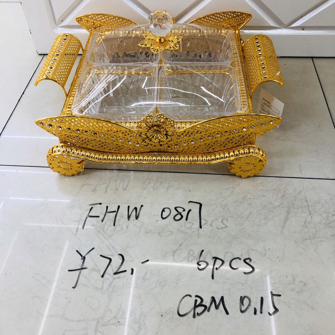 Manufacturers direct wholesale and retail creative metal products ceramic acrylic candy box table set hardware crafts