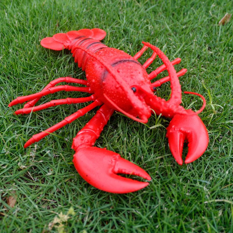 仿真大龙虾模型 仿真海洋动物模型软胶动物玩具塑胶大号龙虾软胶图