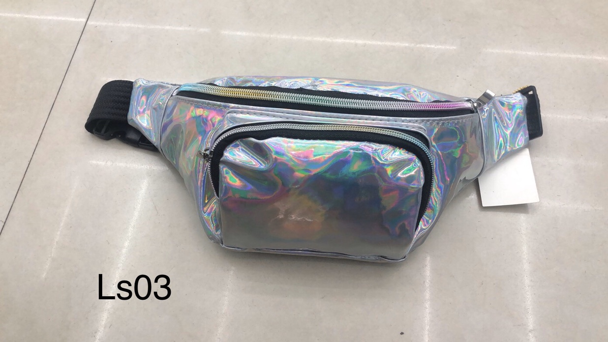 亮皮腰包细节图