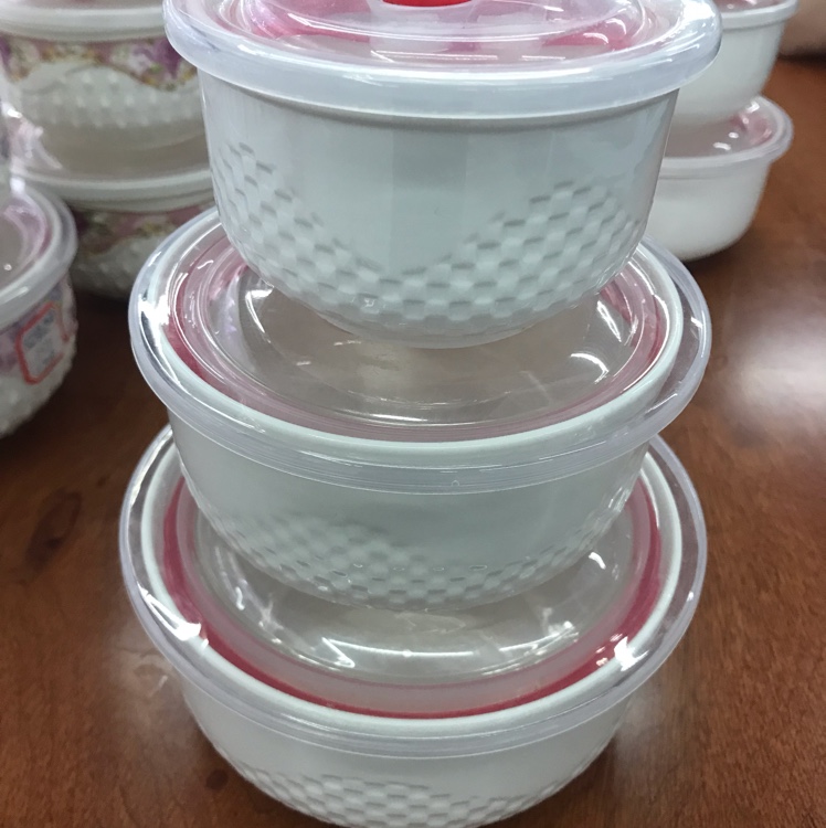 Ceramic Fresh-Keeping Bowl Storage Tank Ceramic Lunch Box Microwave Refrigerator Refrigeration Heating Effect Is Very Good The Whole Delivery Of A 24 Sets Of Minimum 30 Pieces Of Hair Item Picture