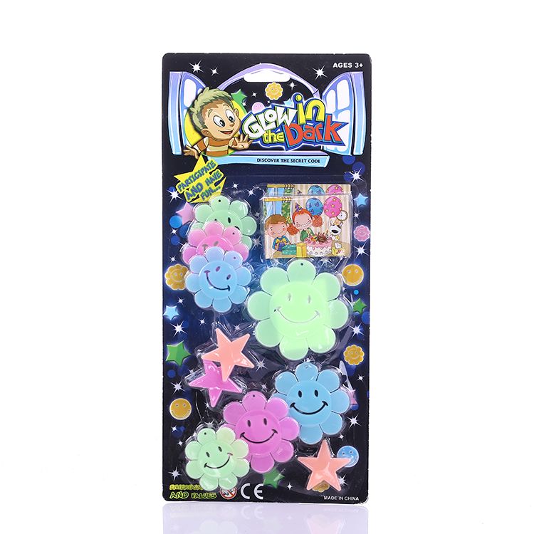 Luminous stickers with smiling faces thumbnail