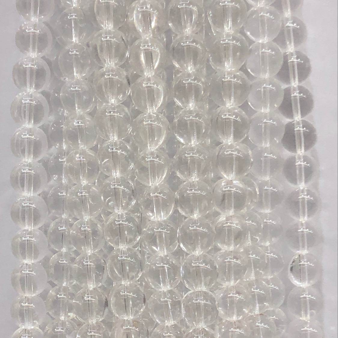 玻璃透明10mm手工DIY饰品配珠，80厘米一条，80颗，15条一包
