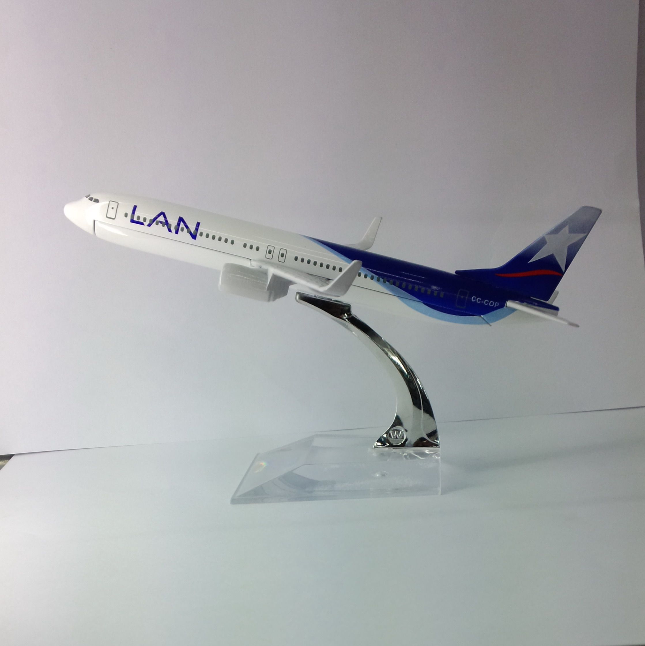 金属飞机模型（智利LAN航空B737-800）合金飞机模型 仿真飞机模型
