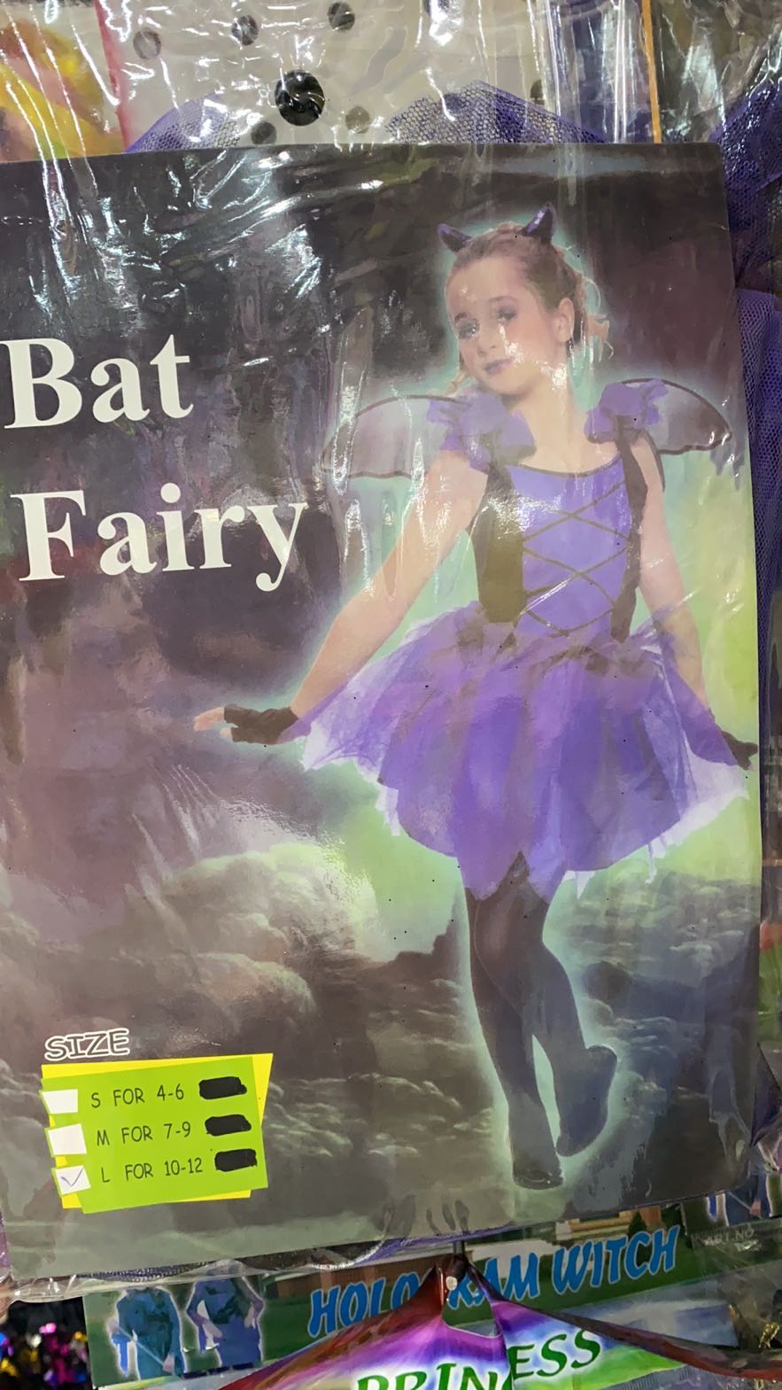 Bat fairy toma ropa