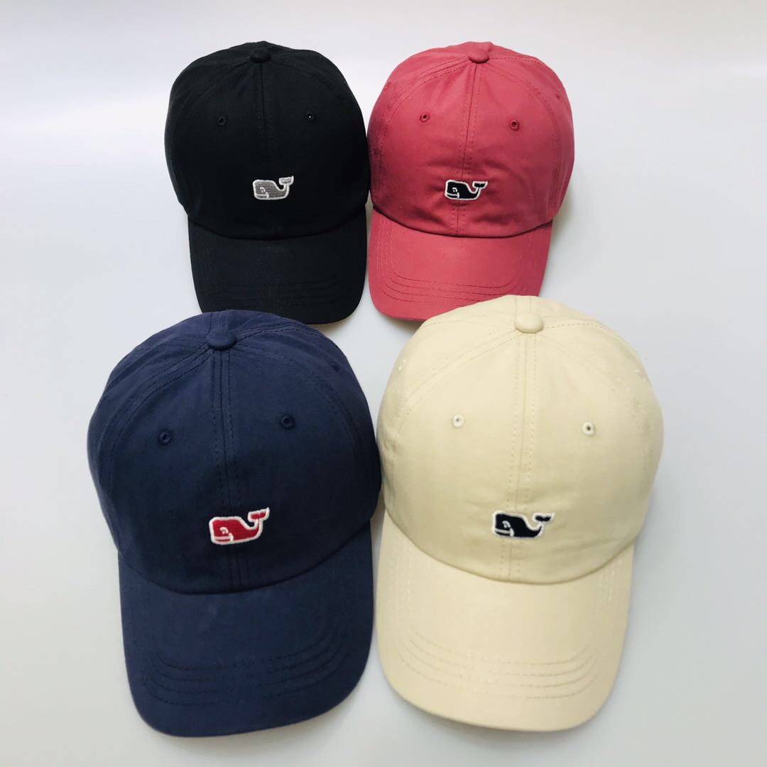 Small fish embroidered baseball cap visor