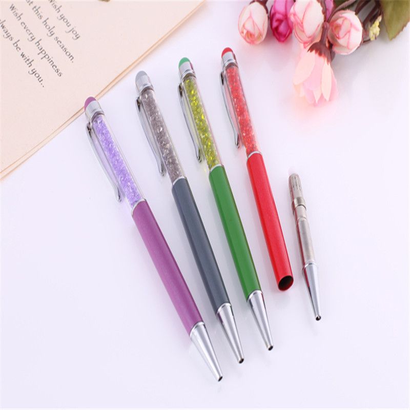 Color touch metal ballpoint pen smart pen customized Logo hotel advertising ballpoint pen