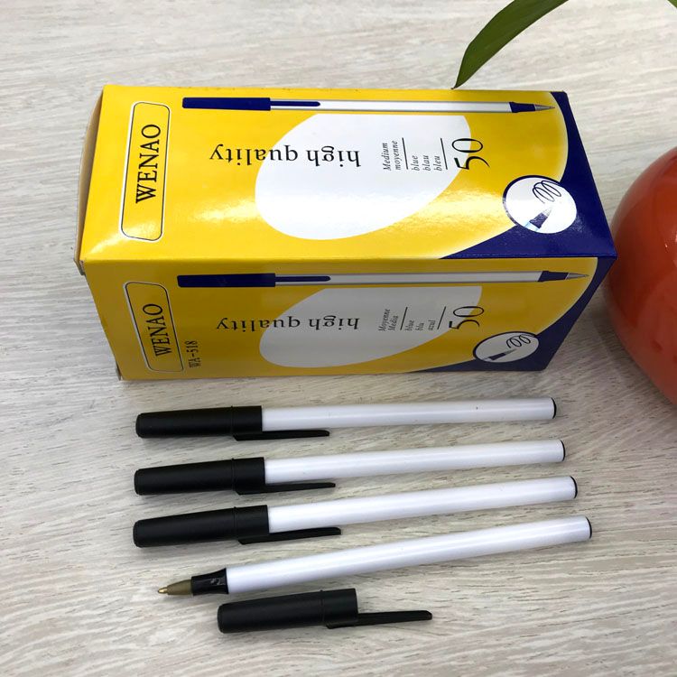 White ball pen easy pen can print LOGO advertising pen