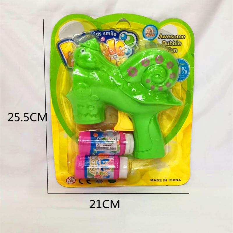 儿童益智玩具塑料蜗牛惯性泡泡枪玩具