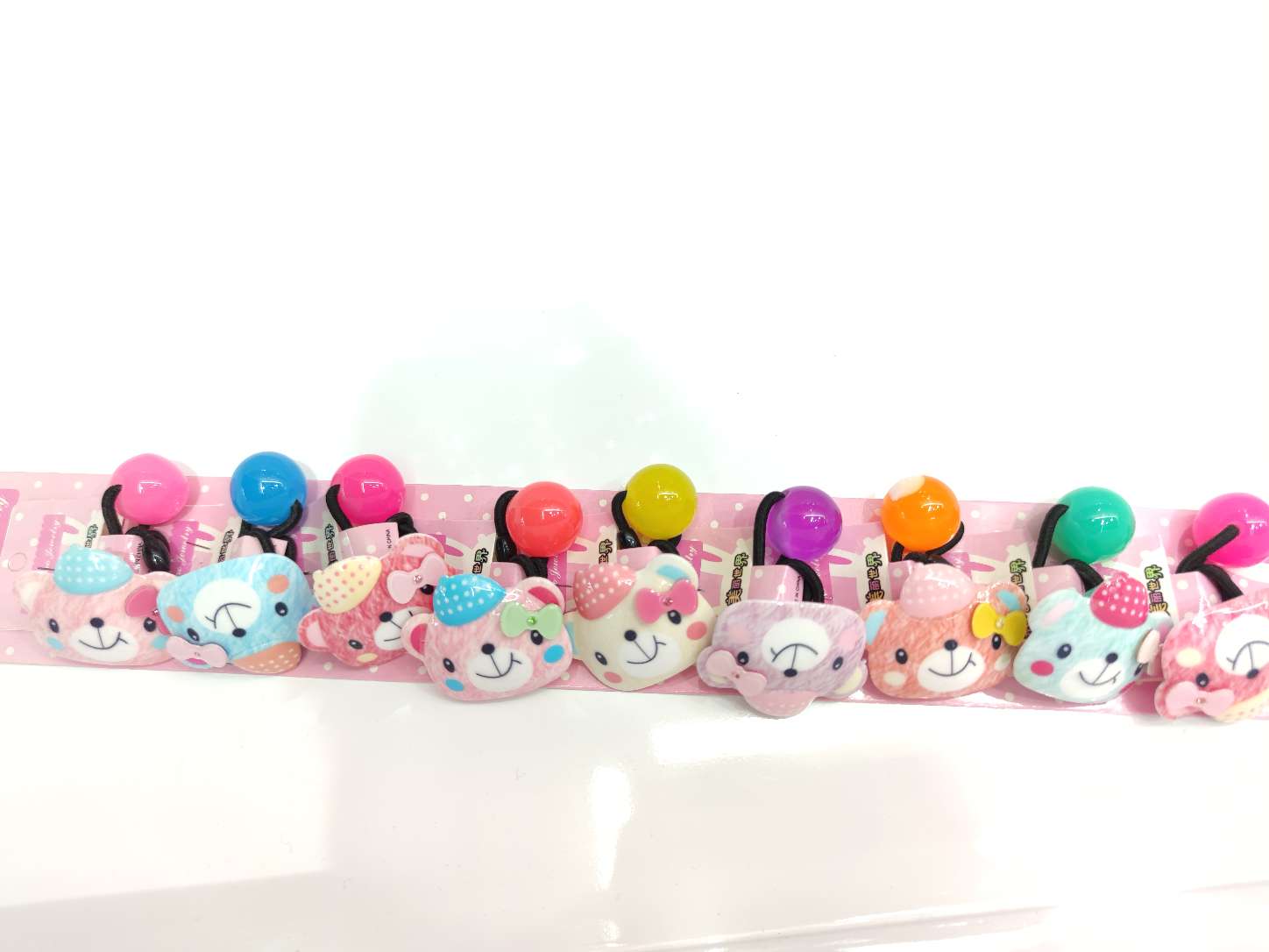 可爱小熊头亚克力发绳韩版ins发圈简约时尚发饰其他