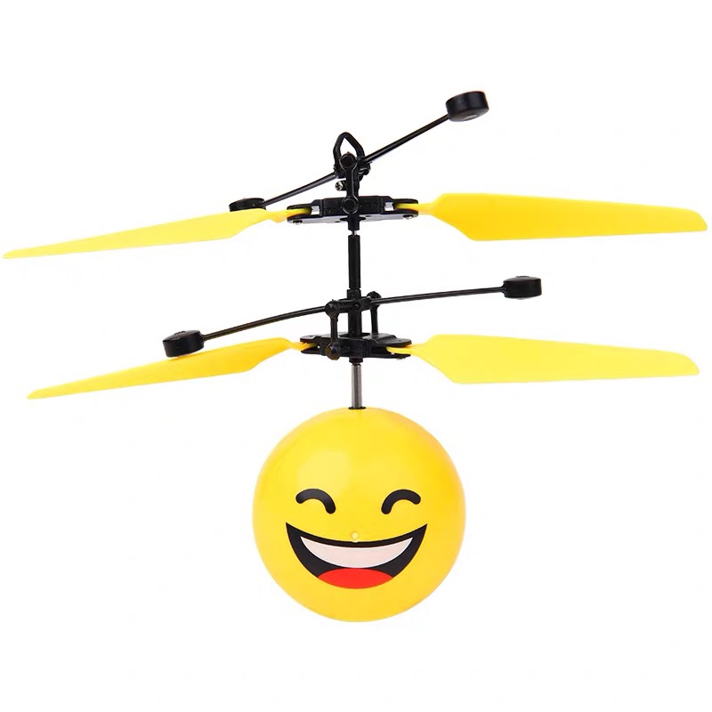 A small toy aircraft that boy can fly, a drop-resistant hover helicopter