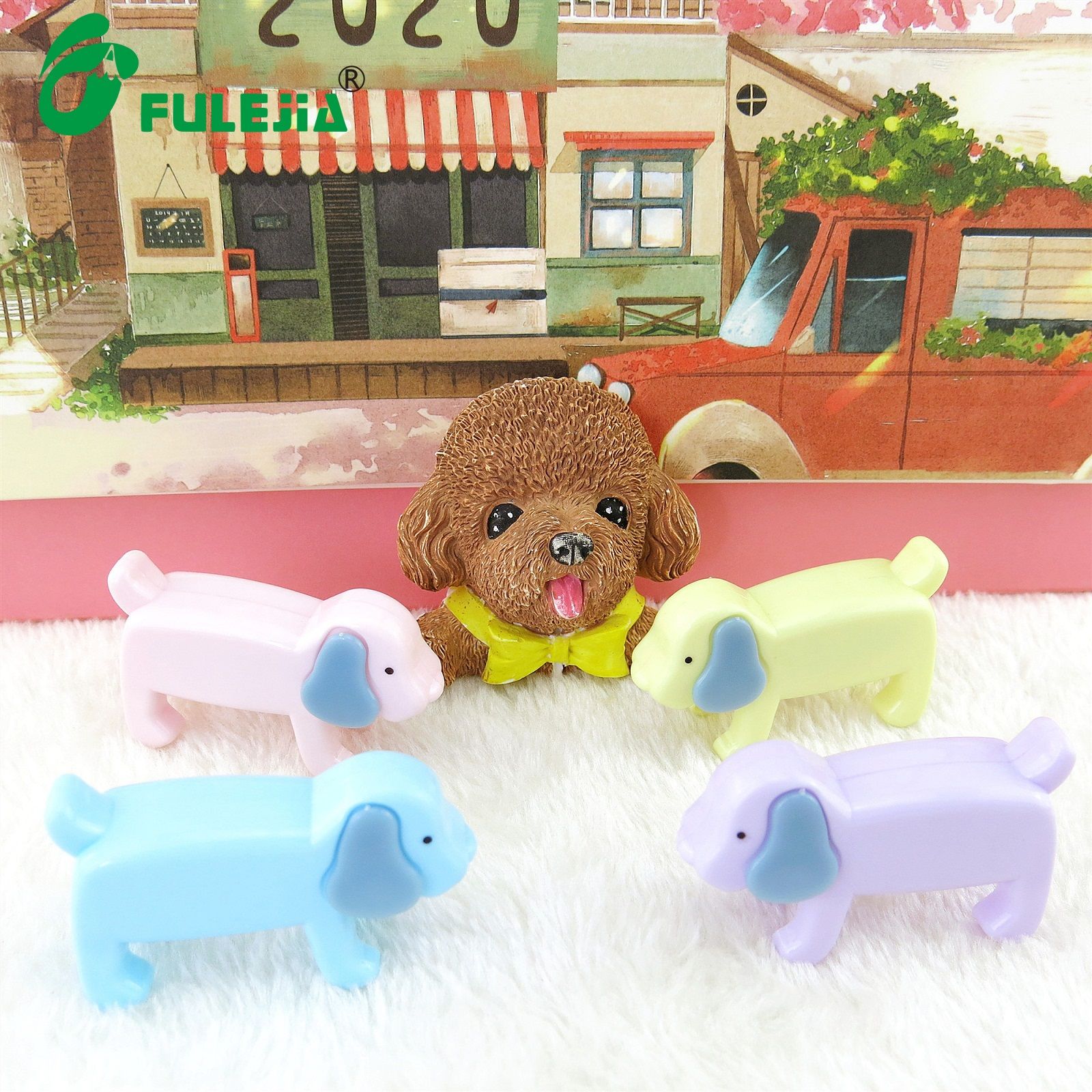 Fulejia 8096 Puppy Pencil sharpener, Mini and Cute Pencil sharpener, Cartoon Portable Pencil sharpener, Factory direct sales
