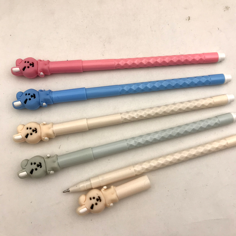 塑料茶杯装圆珠笔卡通造型笔独角兽兔子小狗甜甜圈奥特曼详情图13