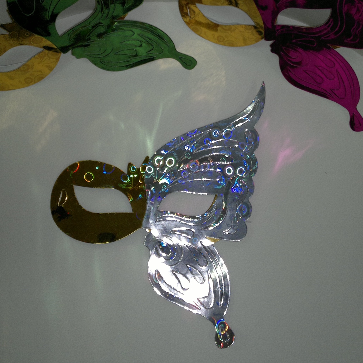 镭射纸面具、面具H2014