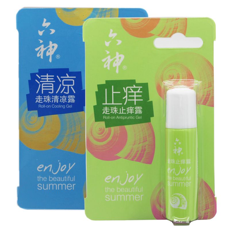 六神/六神走珠/清凉露白底实物图