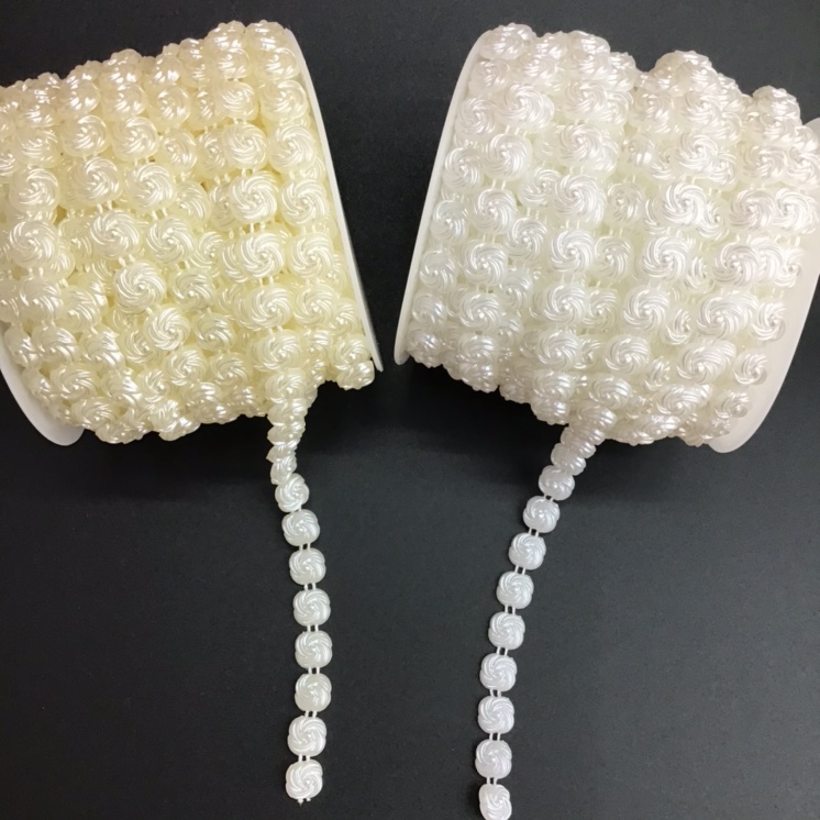 Wholesale of DIY headwear, wedding dress, skirt and clothing accessories, handicrafts and accessories made of square ABS striped beads