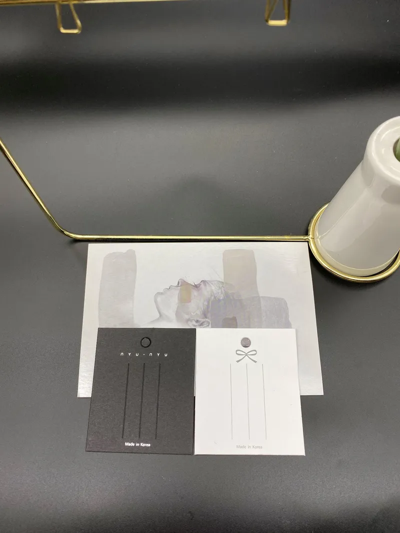 Earring Packaging Card Tag Diy Homemade Earring Materials Earring Card Card Plastic Bag