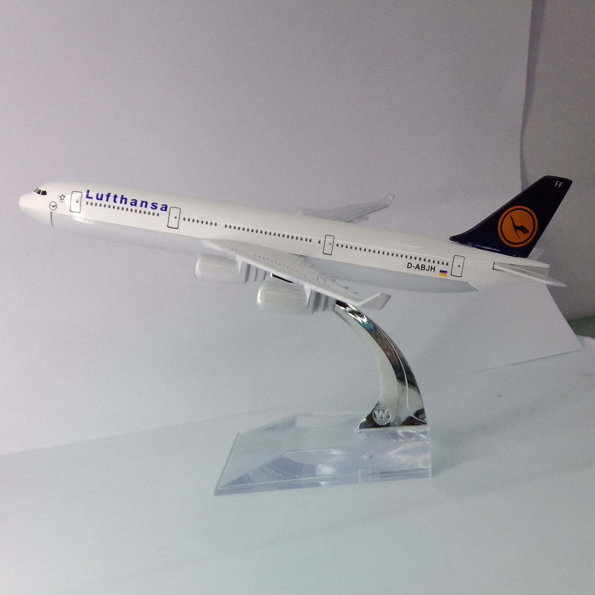 金属飞机模型（德国汉莎航空B737-800）飞机模型 合金飞机模型