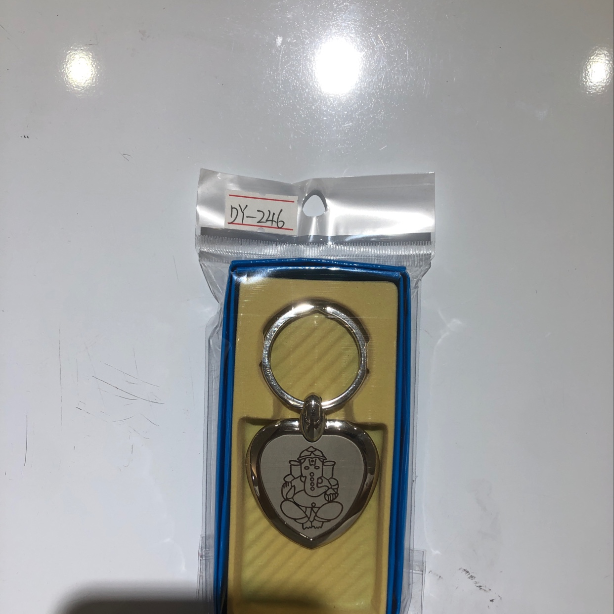 Heart-shaped keychain