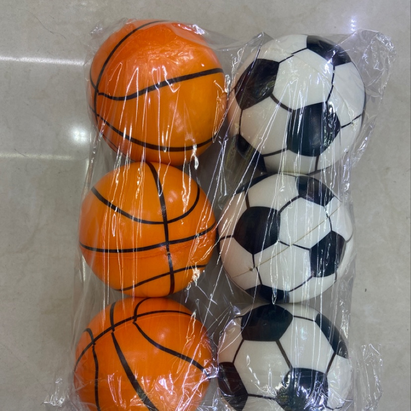 Factory direct sales of 10 cm smooth footballs, basketballs, eco-friendly pu balls, sponge balls and children's toys