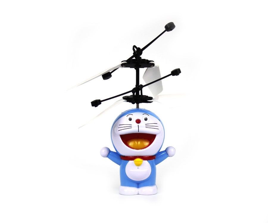 Bamboo dragonfly Doraemon aircraft Toy robot Cat induction floating ball blue Fatty anti - crash jingdang cat aircraft thumbnail